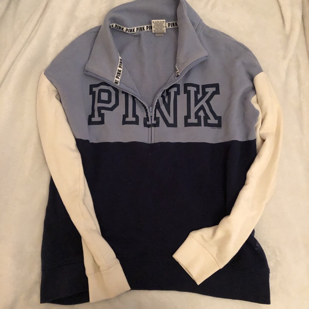 blue and cream PINK vs quarter zip!